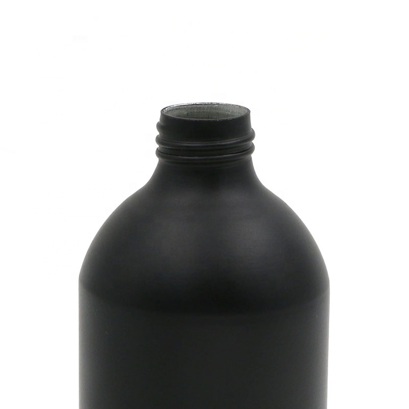E-better Factory direct matte black 250ml 500ml 750ml aluminum bottle for cosmetic shampoo gel cleaner