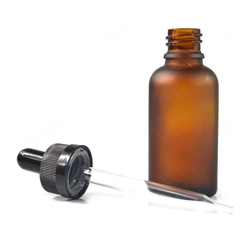 E-liquid 5ml 10ml 15ml 20ml 30ml 50ml 100ml clear amber blue green frosted glass dropper bottle with childproof cap