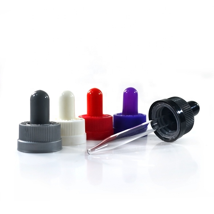 E-liquid 5ml 10ml 15ml 20ml 30ml 50ml 100ml clear amber blue green frosted glass dropper bottle with childproof cap