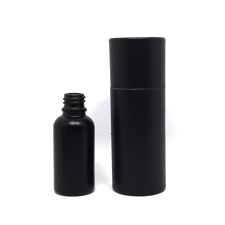E liquid e juice Essential oil bottle 5ml 10ml 15ml 20ml 30ml 50ml 100ml Luxury bamboo lid black matte glass dropper bottle