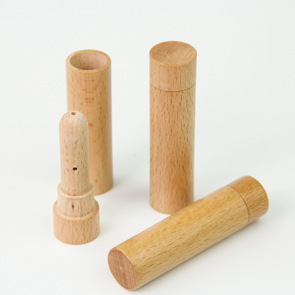 EBI New Arrival Aromatherapy Essential Oil Packaging Wood Inhaler With Roller Bottle Essential Oils