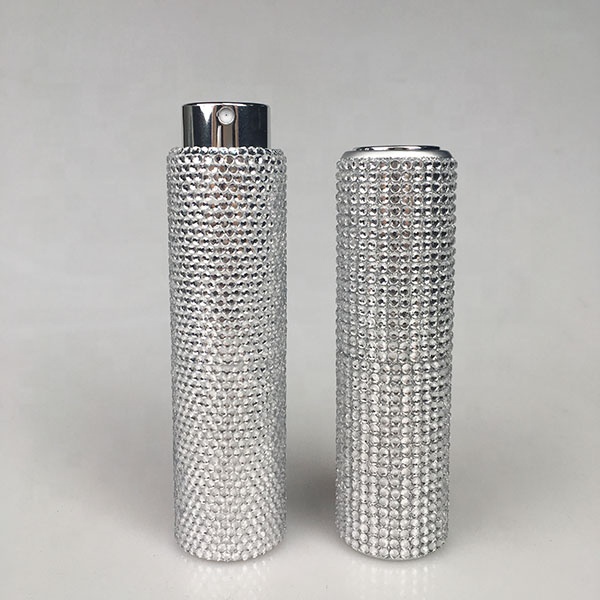 EBI Round Small Perfume Atomizer For Fashion Cosmetic Spray Glass Bottles Refill With Stone
