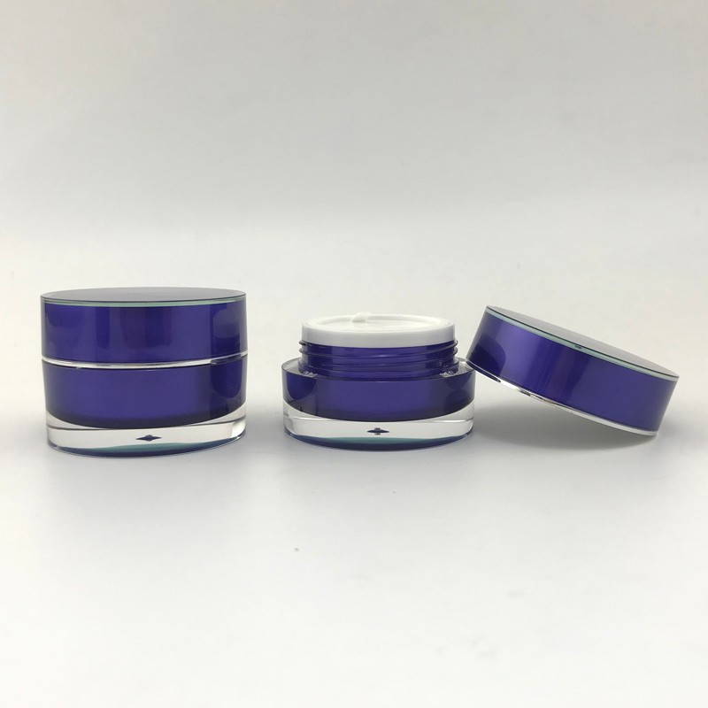 EMPTY red acrylic cream jar facial cream container 15g skincare packaging