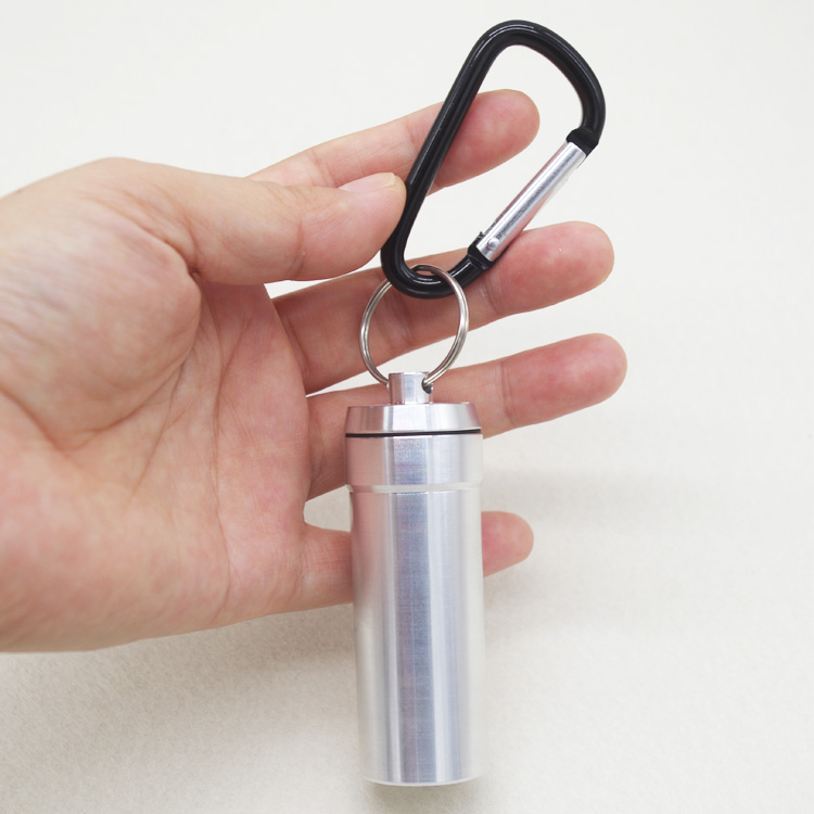 Earplug metal custom storage canister,stainless steel Cylinder case