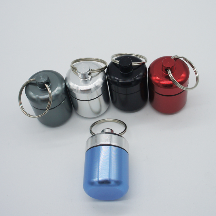 Earplug metal custom storage canister,stainless steel Cylinder case