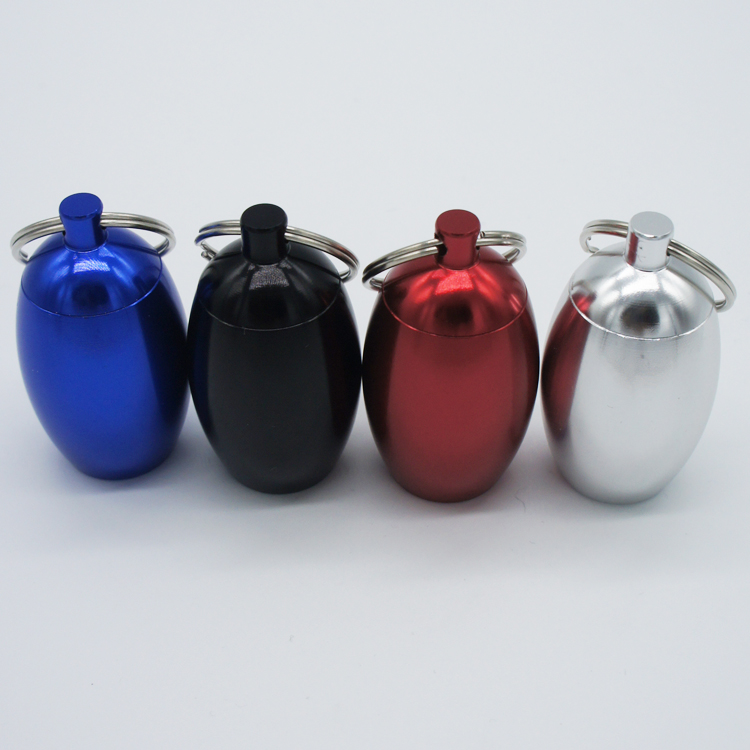 Earplug metal custom storage canister,stainless steel Cylinder case