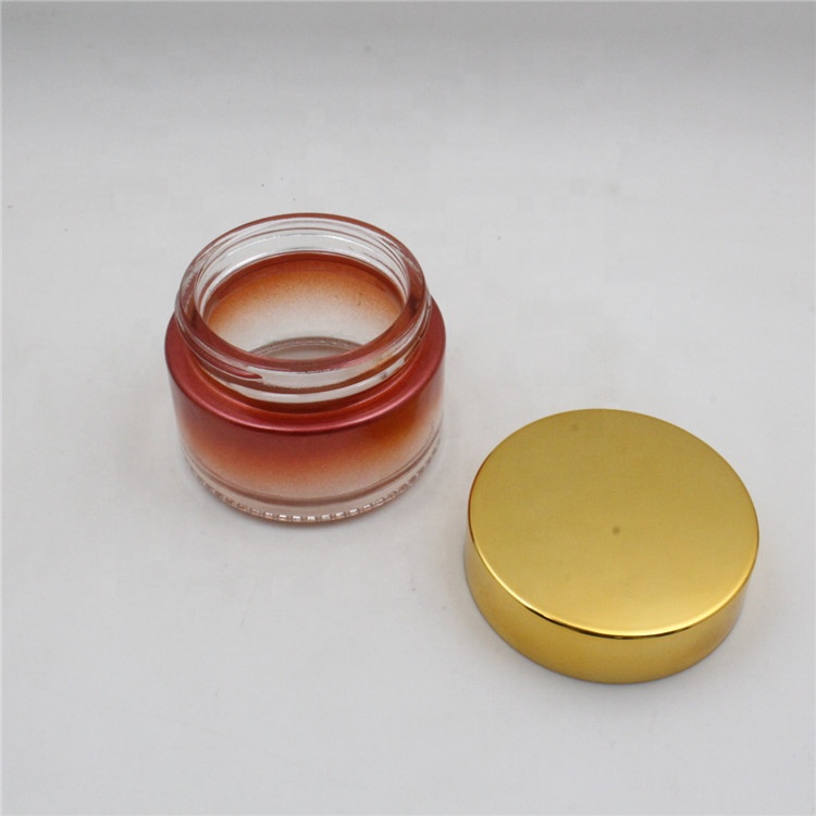 Easy Open End 10m 20ml 30ml 50g empty cosmetic cream glass jar with cap envases de vidrio with factory direct price