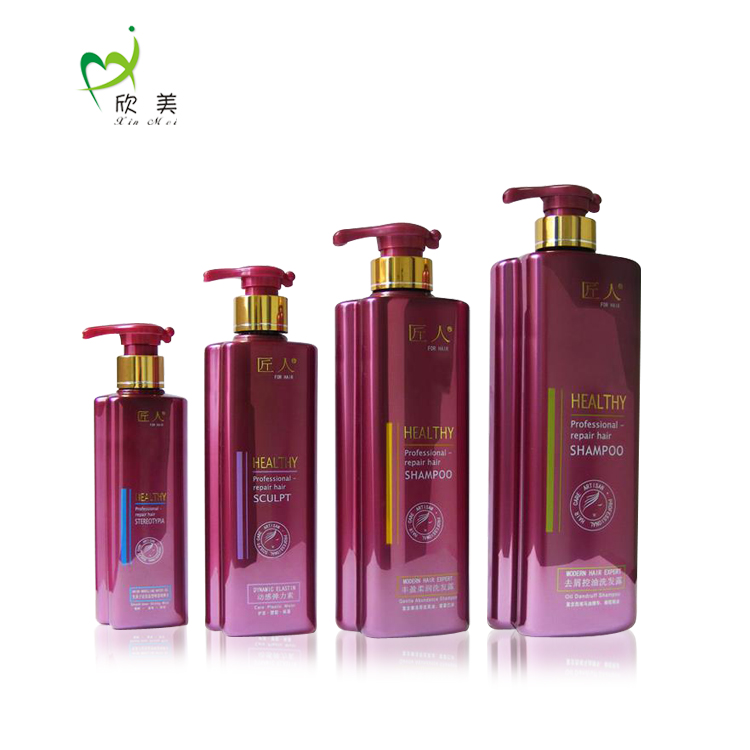 Easy Open End Eco Friendly Hair 100ml 200ml 400ml 500ml custom empty plastic rectangle PET shampoo bottle