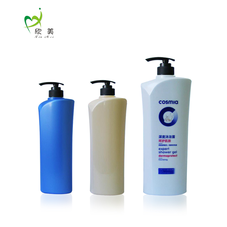 Easy Open End Eco Friendly Hair 100ml 200ml 400ml 500ml custom empty plastic rectangle PET shampoo bottle