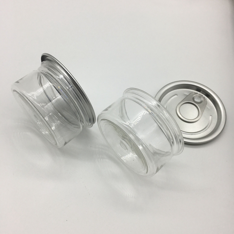 Easy Pull Ring To Open Herb Storage Jars Small Clear Cans For Saffron