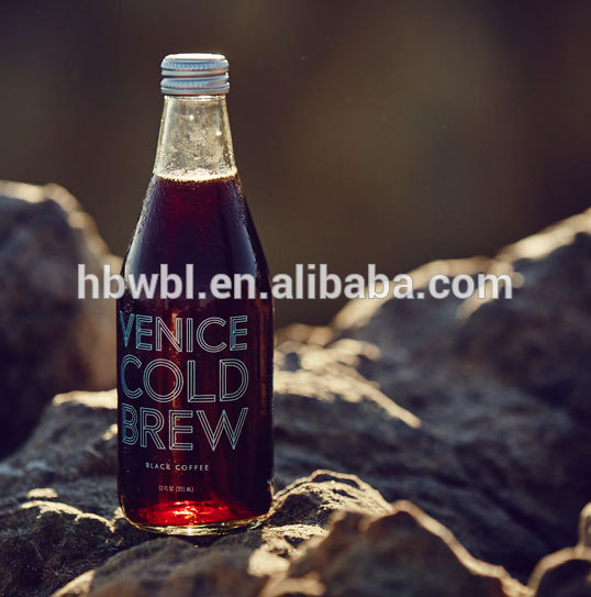 Easy Small Exquisite Customization Expensive White Glass Bottles and Packaging for Beer Black Coffee