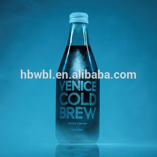 Easy Small Exquisite Customization Expensive White Glass Bottles and Packaging for Beer Black Coffee