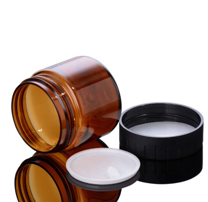 Easy to Travel Cosmetic Container Pots Small Clear Nail Powder Eye Shadow Jar