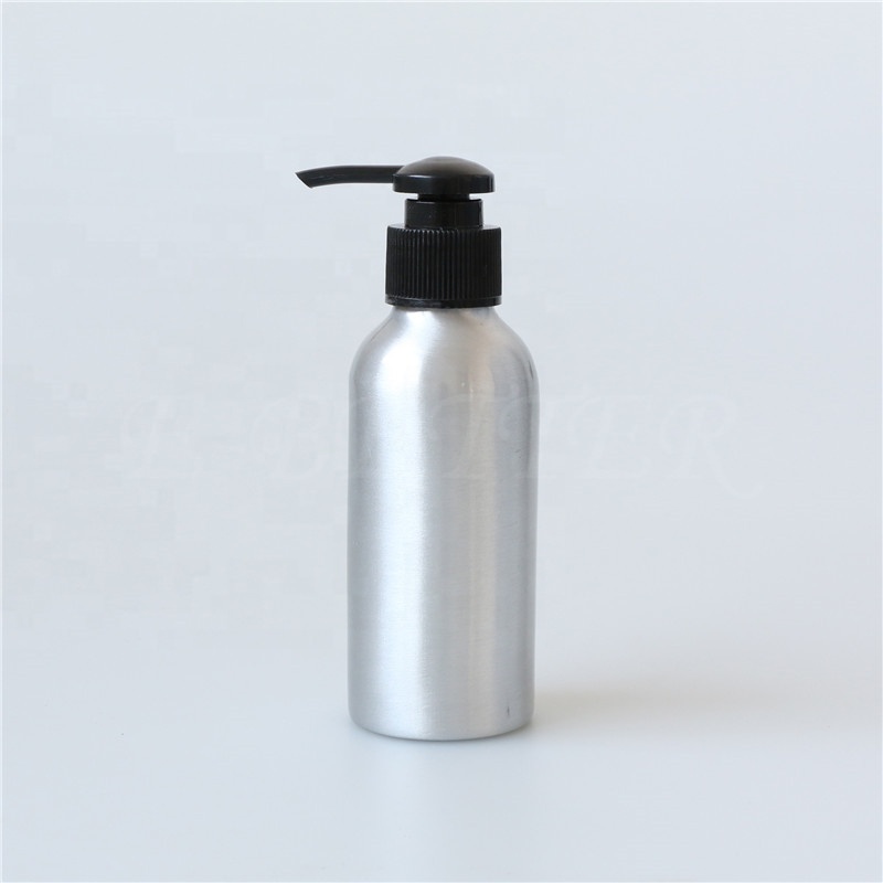 Ebetter 100% recyclable pink 2oz 4oz 5oz aluminum cosmetic pump bottle for kakadu plum serum