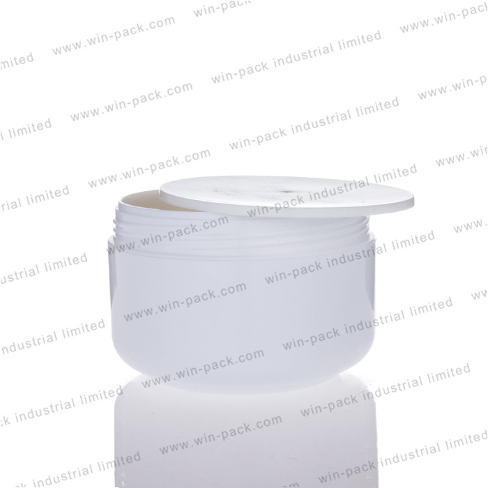 Eco-Frienddly empty cosmetic cream container 30ml white pink plastic jar