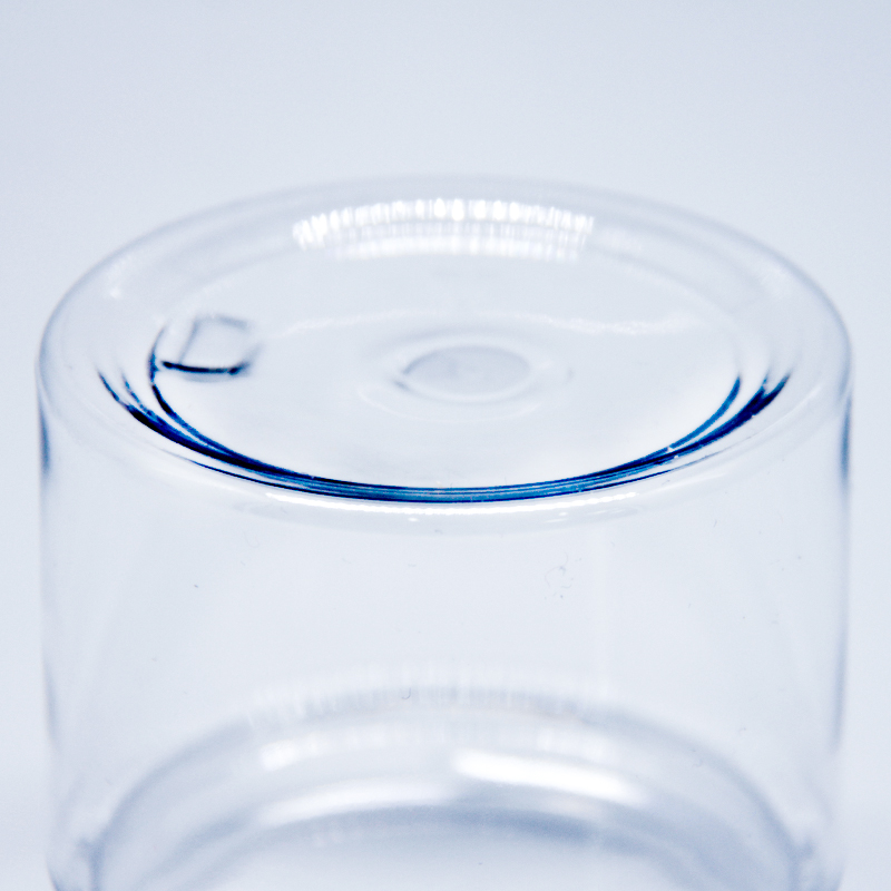 Eco-Friendly 10/30/50/100ml Plastic Clear Pet Cosmetic Jar With Aluminum Lids