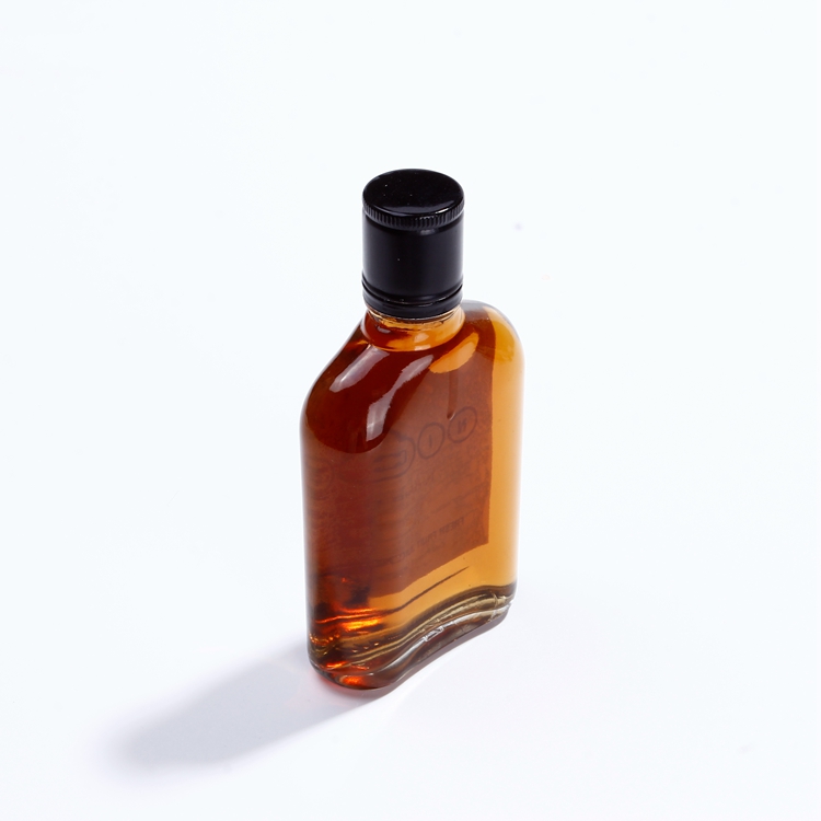 Eco- Friendly 200Ml Glass Cute Clear Juice Bottle Cold Brew Coffee Beverage Wine Drinking Milk Flat Water Glass Bottle