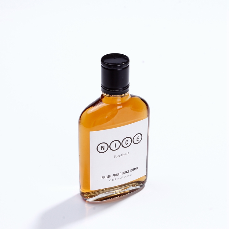 Eco- Friendly 200Ml Glass Cute Clear Juice Bottle Cold Brew Coffee Beverage Wine Drinking Milk Flat Water Glass Bottle