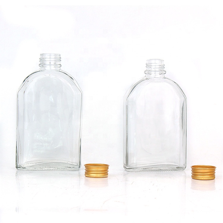 Eco Friendly 200ml 250ml empty glass Bottles for Cold Brew Coffee juice with metal screw lid