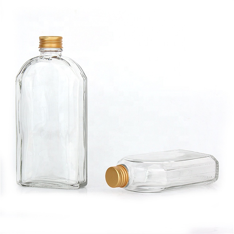Eco Friendly 200ml 250ml empty glass Bottles for Cold Brew Coffee juice with metal screw lid