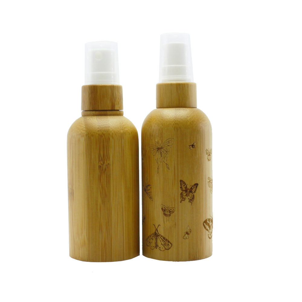 Eco Friendly 5ml 10ml 15ml 20ml 30ml 100ml 50ml Bamboo Spray Bottle Cosmetic glass Spray Bottles BP-361K