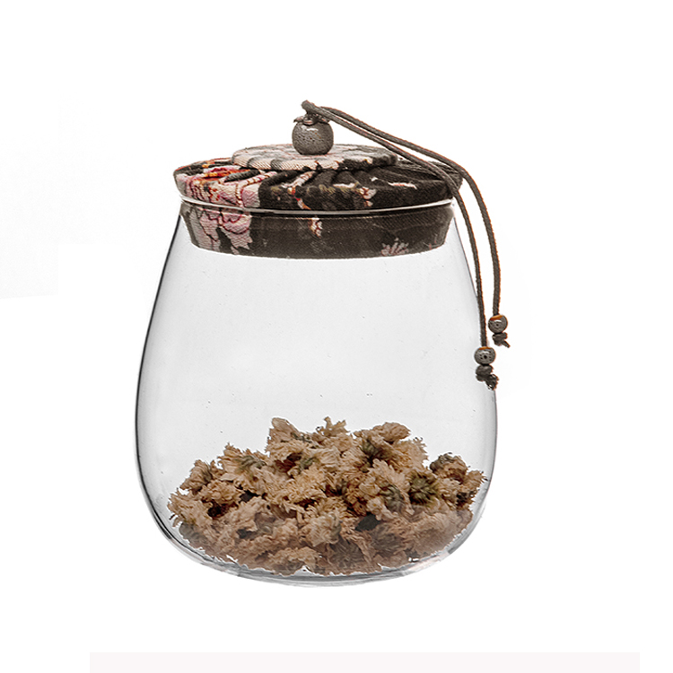 Eco Friendly Borosilicate Glass Storage Jars With Lid Food Kitchen Glass Jar