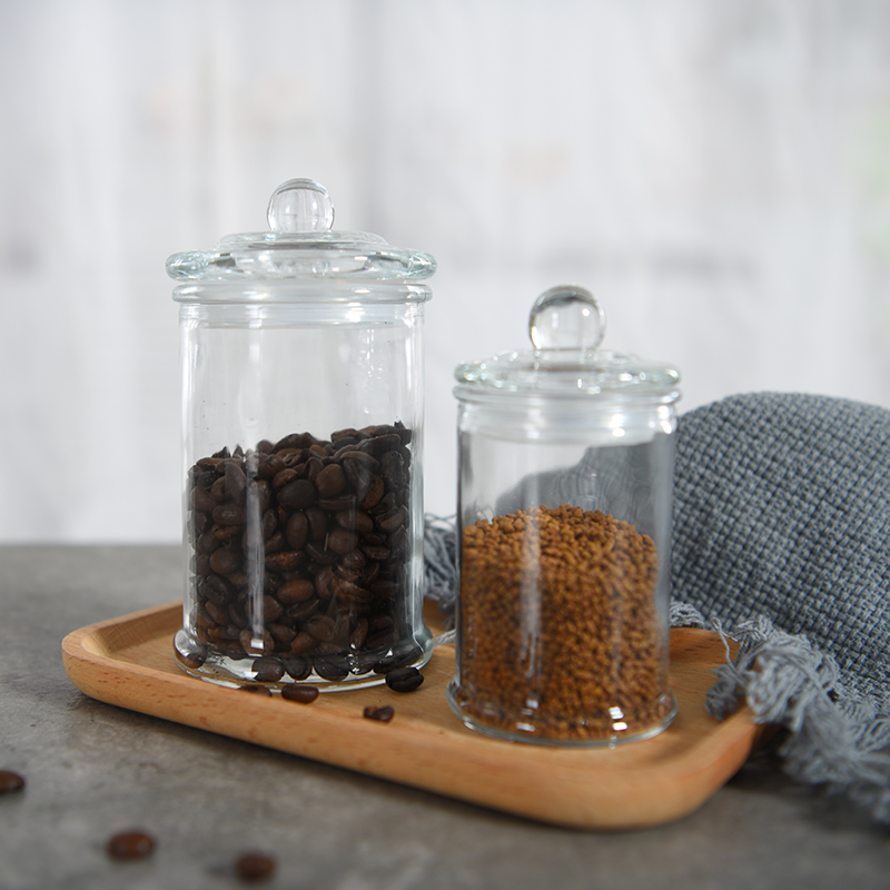Eco-Friendly Cookie Candy Honey Food Kitchen Glass Storage Jar Bottle Glass