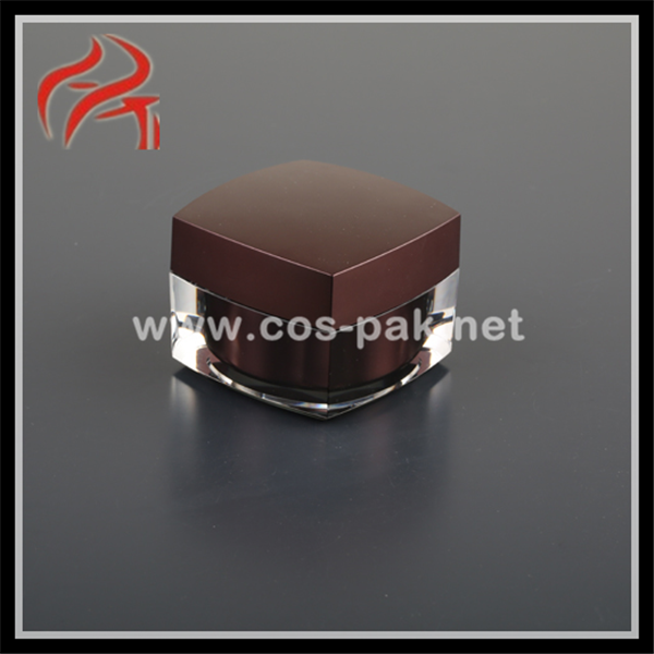 Eco-Friendly Cosmetic Containers Custom Made Square Plastic Cosmetic Containers Acrylic Jar