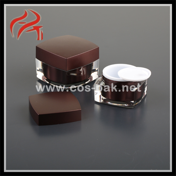 Eco-Friendly Cosmetic Containers Custom Made Square Plastic Cosmetic Containers Acrylic Jar