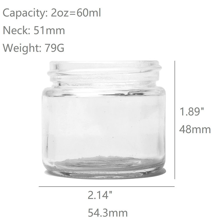 Eco Friendly Cosmetic Jar High Quality with Gold Silver White Metal Lids