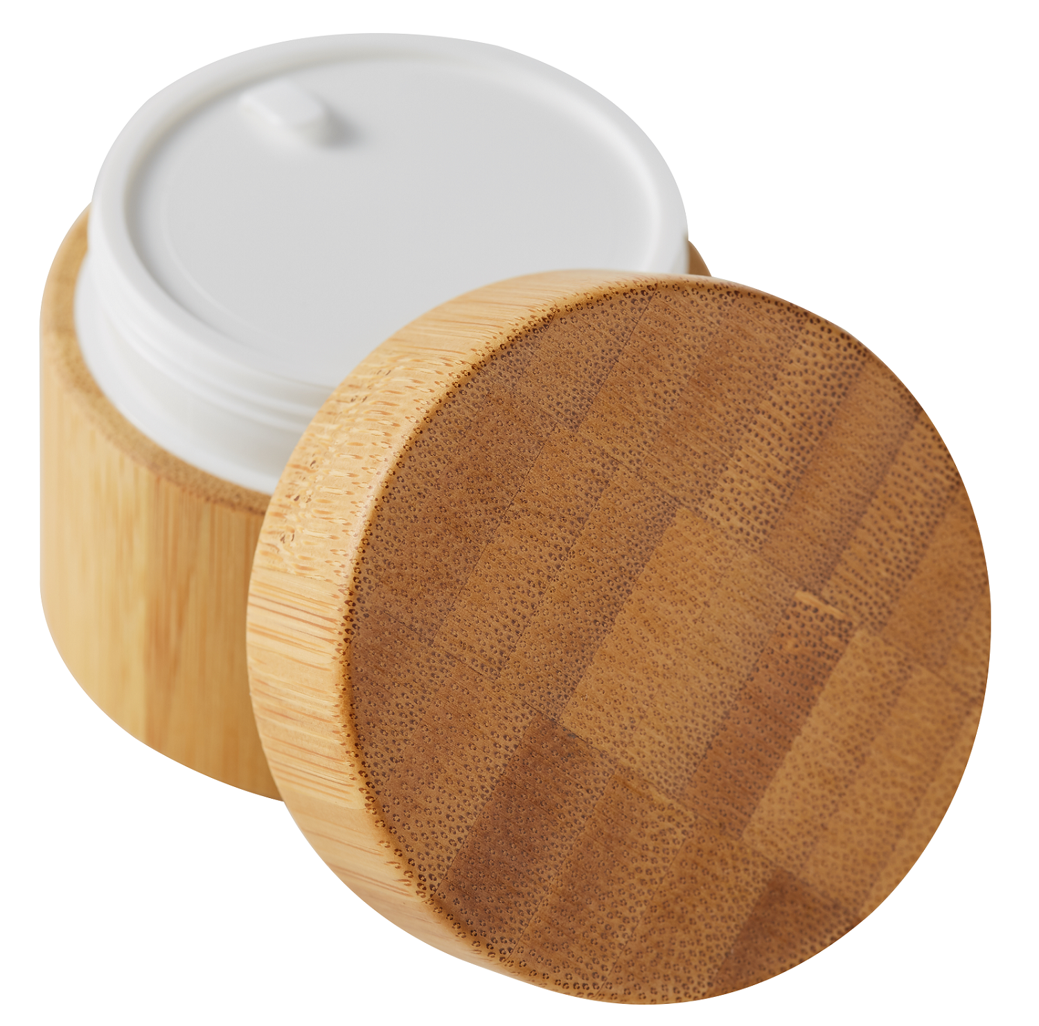 Eco Friendly Cosmetic Printing Packaging Cream Container Wooden Bamboo Jar