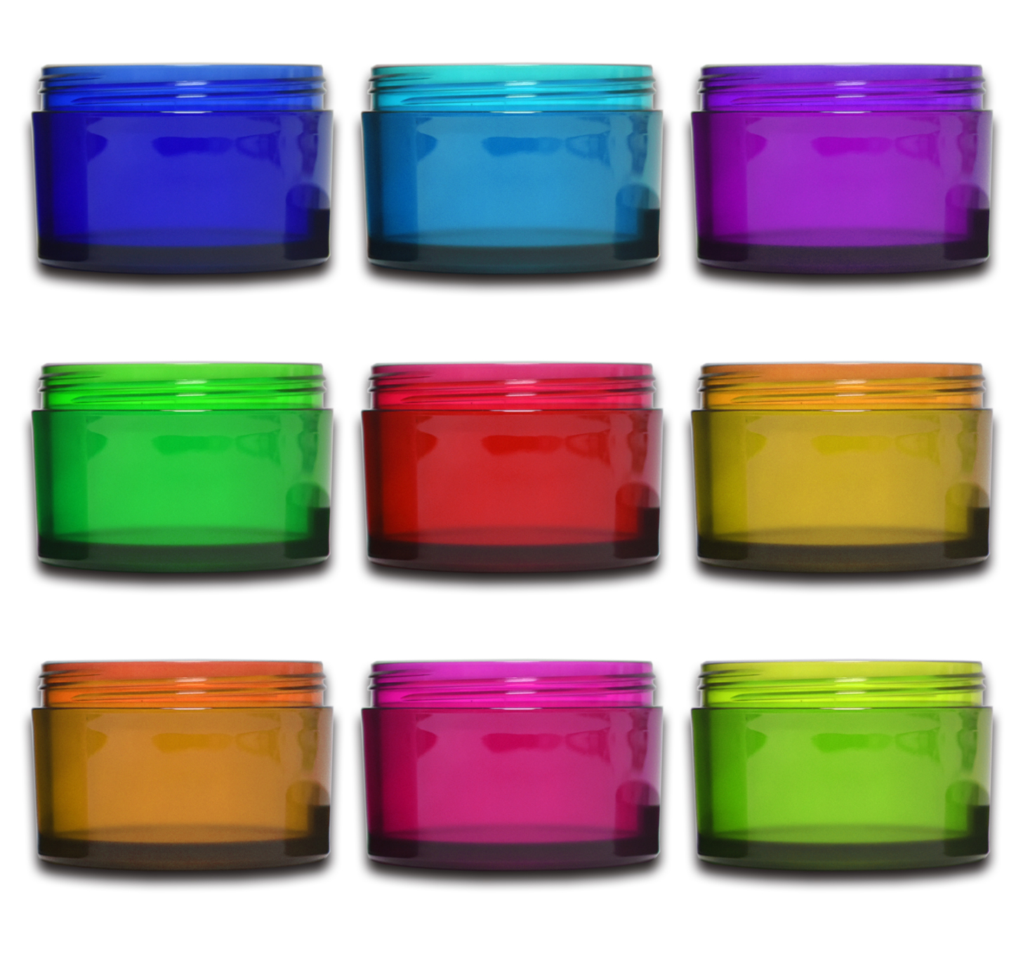 Eco Friendly Empty Frosted Blue 200g Cosmetic Plastic PET Body Cream Scrub Jar with Black Screw Cap