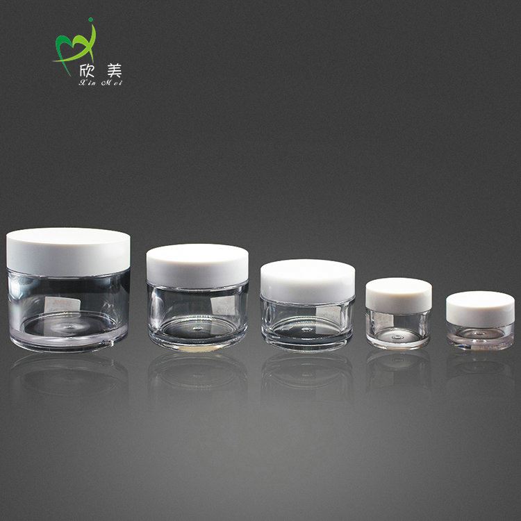 Eco-Friendly Fashionable Designed PETG material cosmetic jar for cream, 10ml cream container