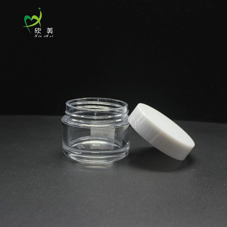 Eco-Friendly Fashionable Designed PETG material cosmetic jar for cream, 10ml cream container