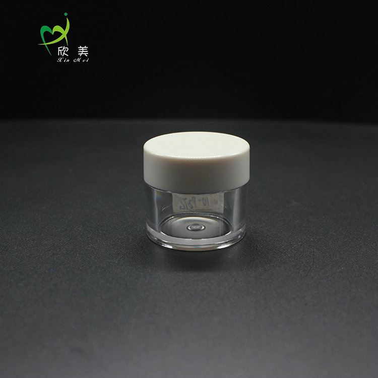 Eco-Friendly Fashionable Designed PETG material cosmetic jar for cream, 10ml cream container