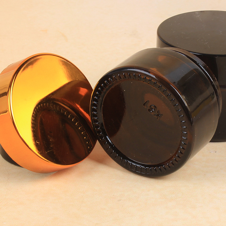 Eco Friendly Frosted Matte Clear Amber Green Blue Black Bamboo Lid Glass Jars for Creams and Lotions