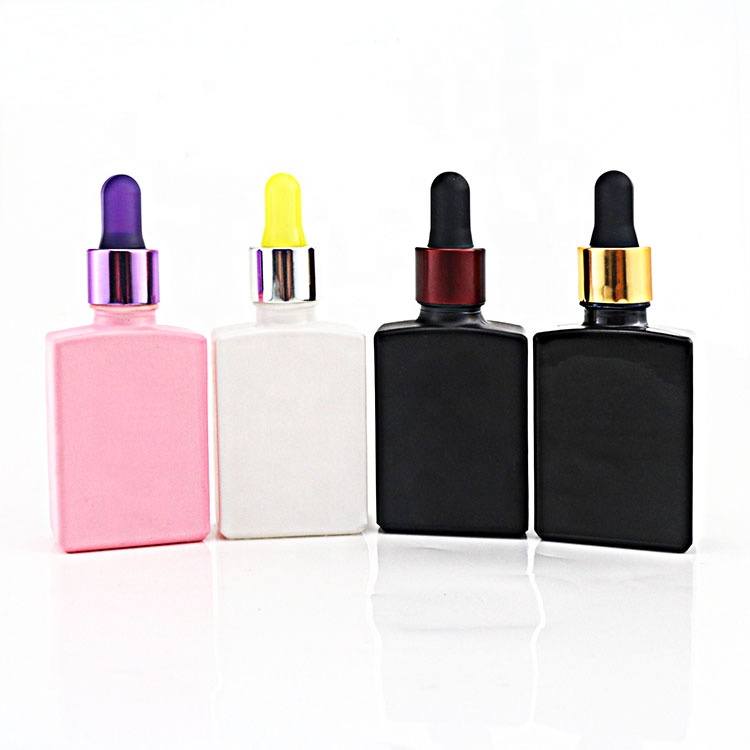 Eco-Friendly Glass Bottle With Dropper,  Pink Oil Dropper Bottle
