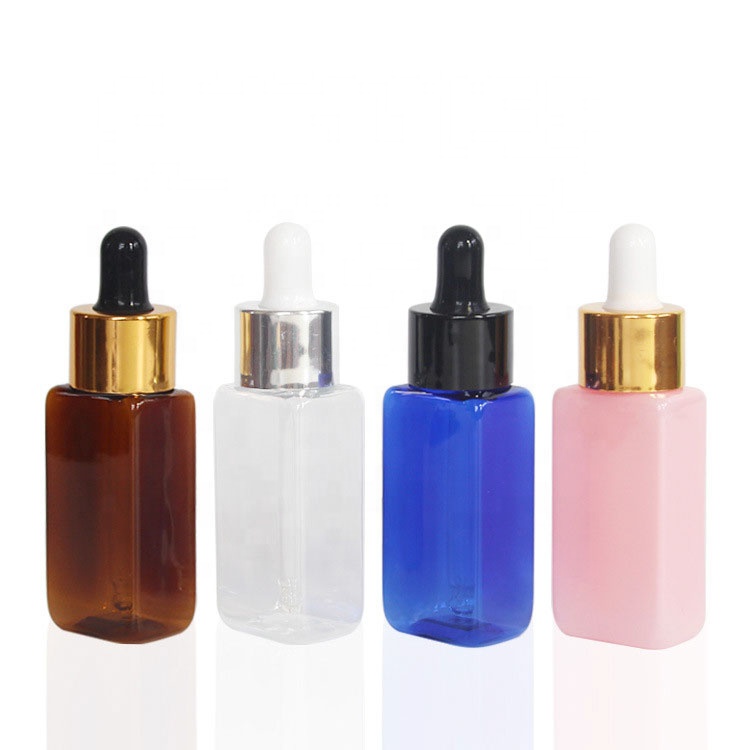 Eco-Friendly Glass Bottle With Dropper, Pink Oil Dropper Bottle