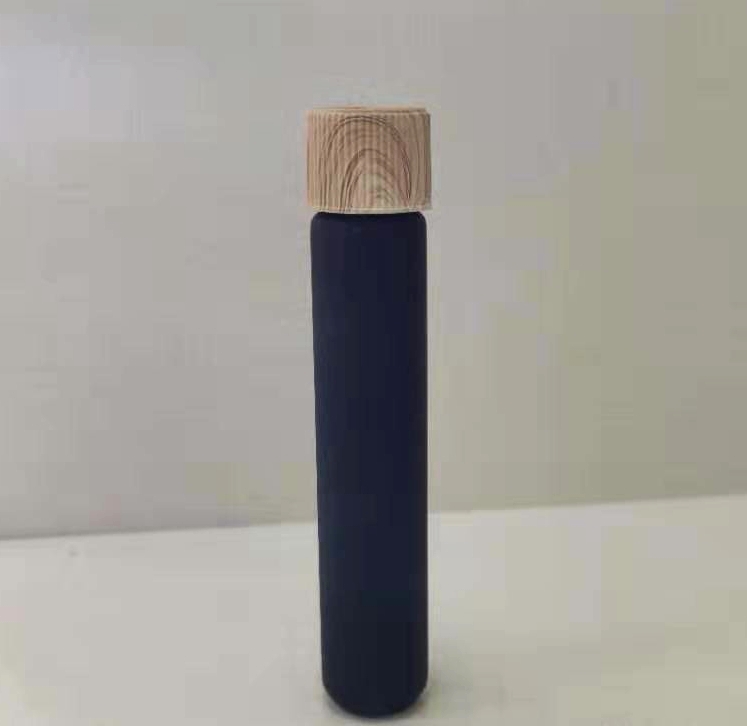 Eco-Friendly Glass Pre Roll Joint Tube Bamboo Lid Glass Tubes For Pre Roll With Cap Doob Tube