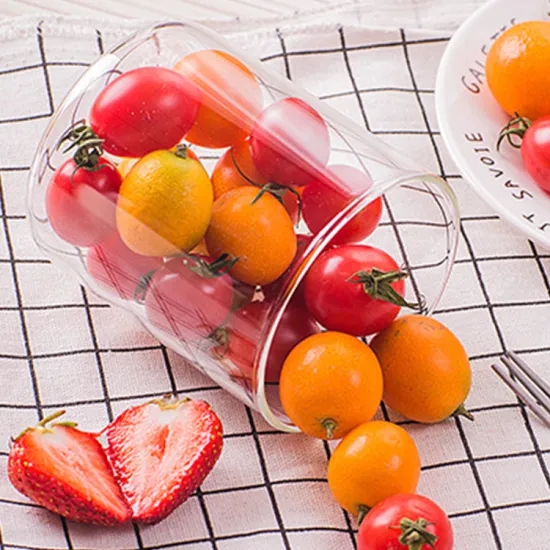 Eco-Friendly High Borosilicate Glass Jar Glass Storage Jar with Wood Lid