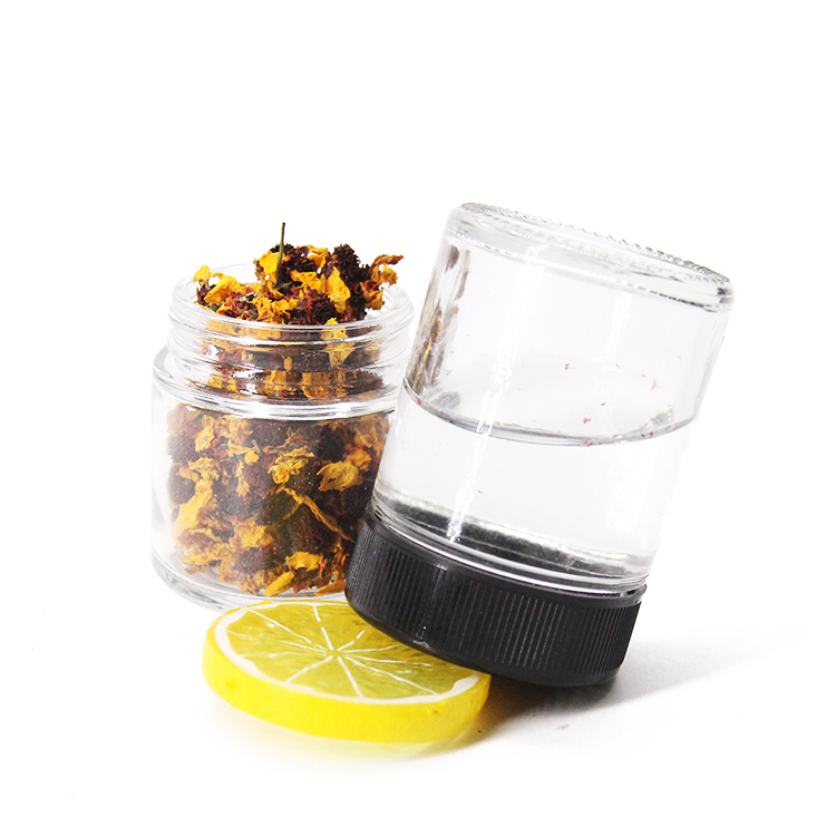 Eco-Friendly Honey Storage Packaging Container Glass Jar And Bottles Set With Black Lid