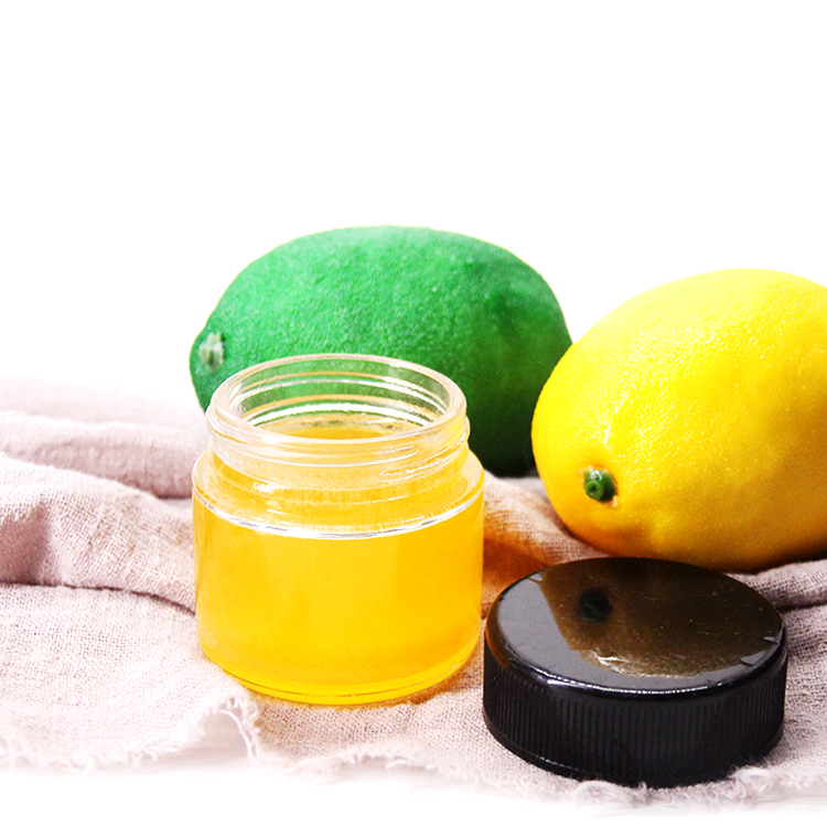 Eco-Friendly Honey Storage Packaging Container Glass Jar And Bottles Set With Black Lid