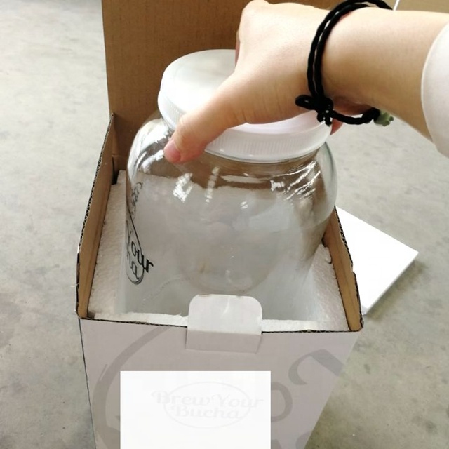 Eco-Friendly Kitchen 4L 1 Gallon Glass Beverage Jar For Kombucha