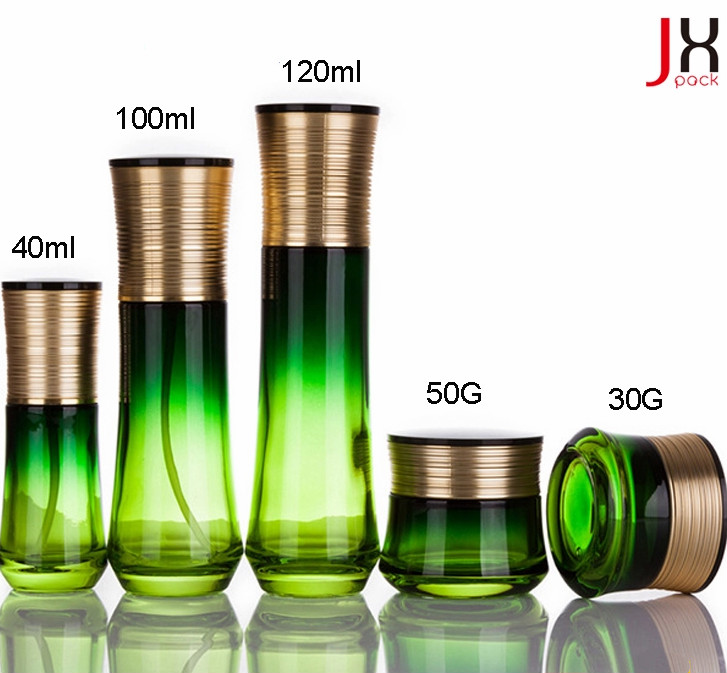 Eco-Friendly Recyclable 20ml 30ml 100ml Glass Cosmetic Lotion Pump Packaging/Bottle/Jar For Skin Care Cream