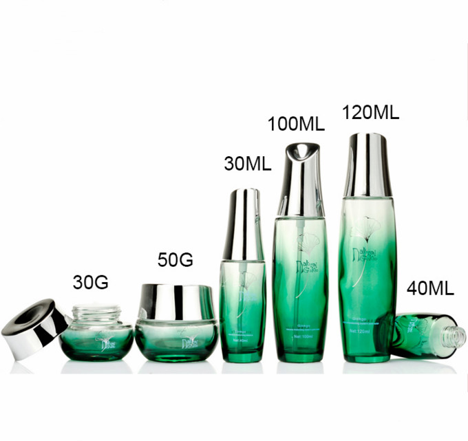 Eco-Friendly Recyclable 20ml 30ml 100ml Glass Cosmetic Lotion Pump Packaging/Bottle/Jar For Skin Care Cream