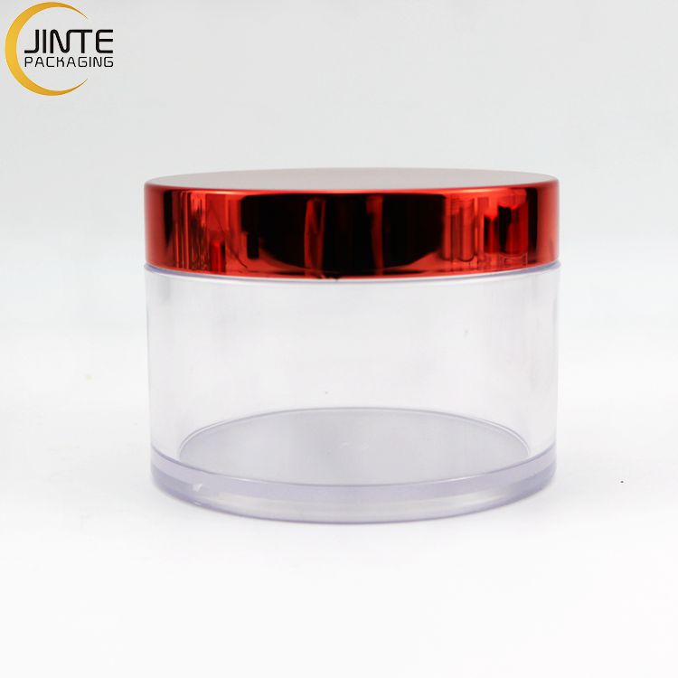 Eco-Friendly Transparent Thick Single Wall Plastic Jar For Dipping/Acrylic Powder