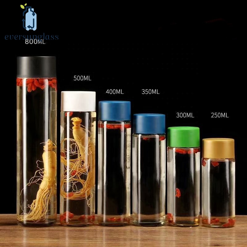Eco Friendly Voss Glass Water Bottle 500ml Empty Clear Glass Water Bottle For Water Customized Logo
