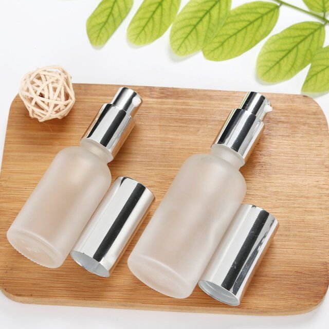 Eco-Friendly airless empty silver 5ml 30ml spray bottle perfume 5ml airless pump bottle