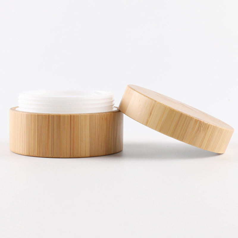 Eco-Friendly bamboo face cream jar body care cream jar For Cosmetic
