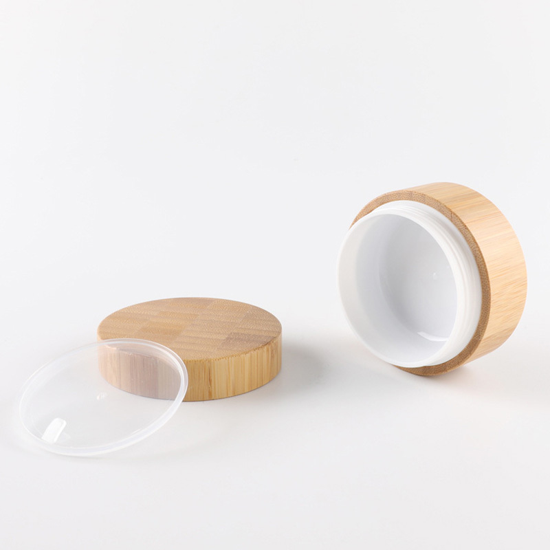 Eco-Friendly bamboo face cream jar body care cream jar For Cosmetic
